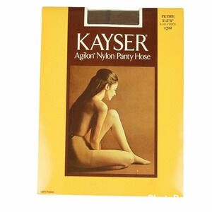 Kayser Agilon Nylon Panty Hose Petite 5' 5'3" K-180 Fudge Vintage Stockings